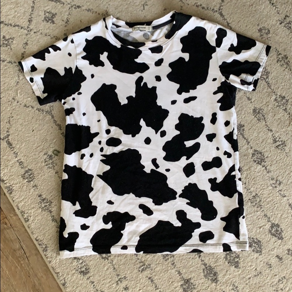 COW PRINT GRAPHIC TEE